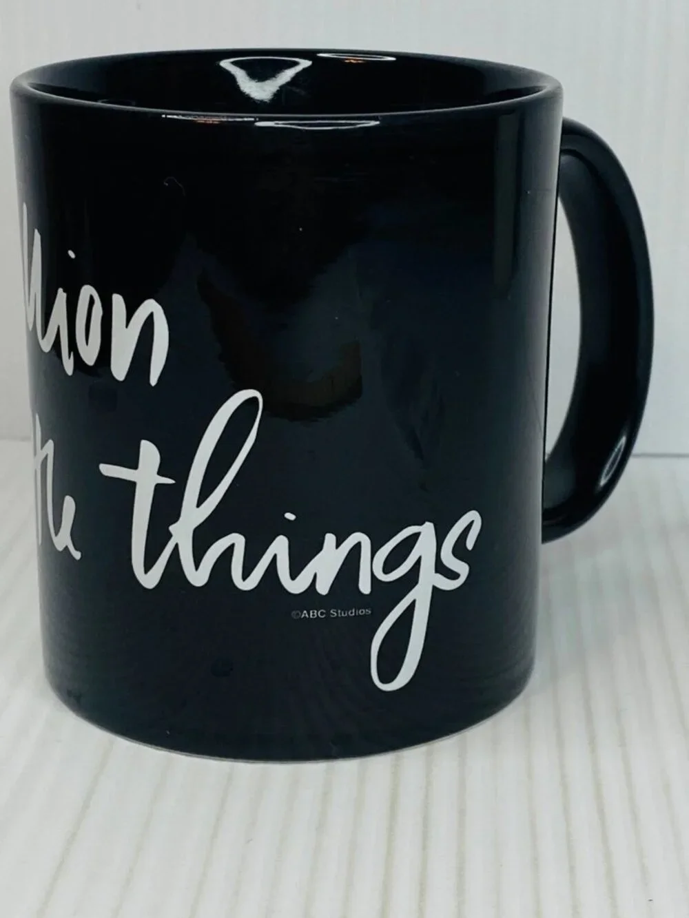 A Million Little Things ABC Studio Shop Coffee Mug Black Ceramic